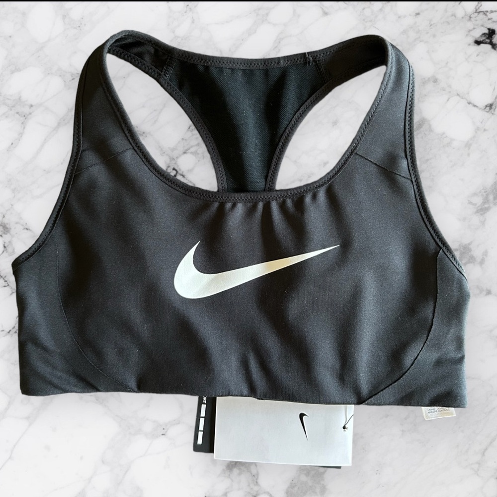 🆕 Nike Womens Victory Shape Black/White High Support Sports Bra ~ COPY ~ 1 LEFT - Picture 6 of 16